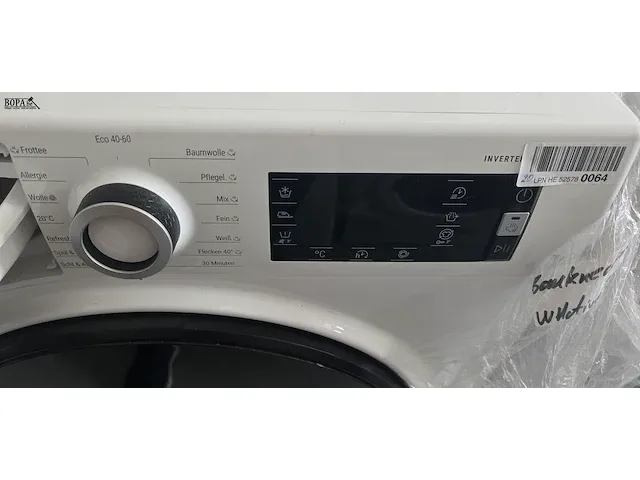 Lot 25 - wasmachine bauknecht 7 kg - afbeelding 4 van  7