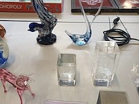 Lot 252 - decoratie in kristal en glas. 13 stuks - afbeelding 3 van  4