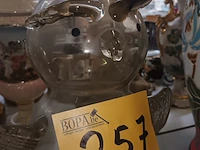 Lot 257 - uil in glas - afbeelding 3 van  3