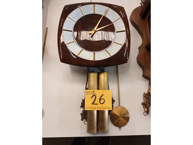 Lot 26 - art deco muurklok junghans - afbeelding 1 van  3