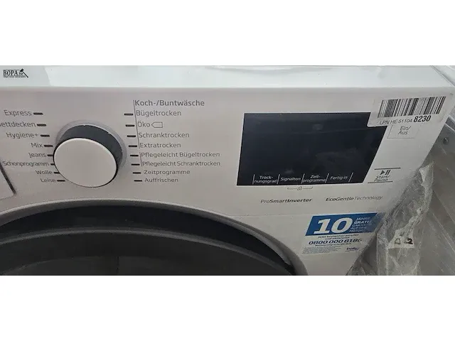 Lot 26 - condens droogkast beko 7 kg - afbeelding 3 van  8