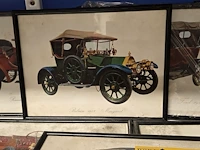 Lot 26 - kaders met diverse auto's tussen 1894 tem 1923 - afbeelding 4 van  5