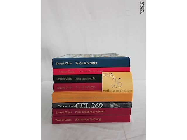 Lot 26 - lot boeken, e. claes, 8 stuks - afbeelding 1 van  1