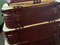 Lot 26 - set valiezen namaakleder, 3 stuks en 1 handbagage - afbeelding 6 van  6