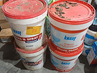 Lot 26 - speciaal plamuur en voegpasta. 4 stuks - afbeelding 1 van  3