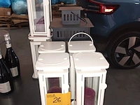 Lot 26 - windlichten. 7 stuks - afbeelding 1 van  3
