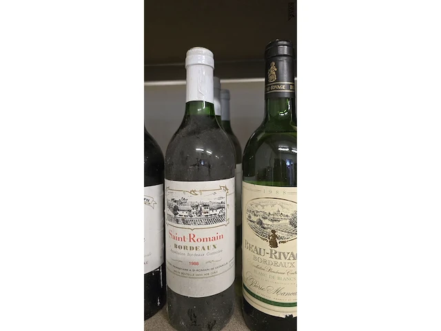 Lot 262 - wijnen jaren 1981 - 1990 7 flessen - afbeelding 2 van  3