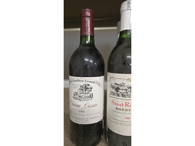 Lot 262 - wijnen jaren 1981 - 1990 7 flessen - afbeelding 3 van  3