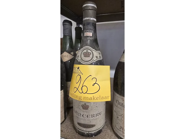 Lot 263 - wijnen uit 1959 en 1961 7 flessen - afbeelding 3 van  4