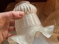 Lot 265 - diverse glazen lampenkappen - afbeelding 3 van  4