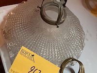 Lot 267 - zware glazen hanglamp - afbeelding 1 van  2