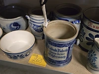 Lot 268 - aardewerk potten wn duitse rumtopf ong 8 stuks - afbeelding 1 van  5