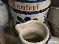 Lot 268 - aardewerk potten wn duitse rumtopf ong 8 stuks - afbeelding 2 van  5