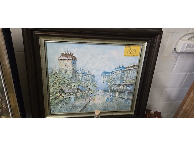Lot 269 - olieverfschilderijen in kader get sonia 2 stuks - afbeelding 1 van  6