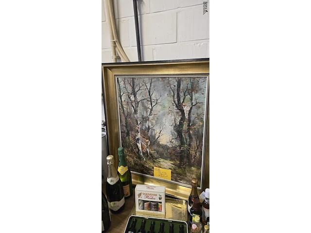 Lot 269 - olieverfschilderijen in kader get sonia 2 stuks - afbeelding 4 van  6