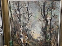 Lot 269 - olieverfschilderijen in kader get sonia 2 stuks - afbeelding 4 van  6