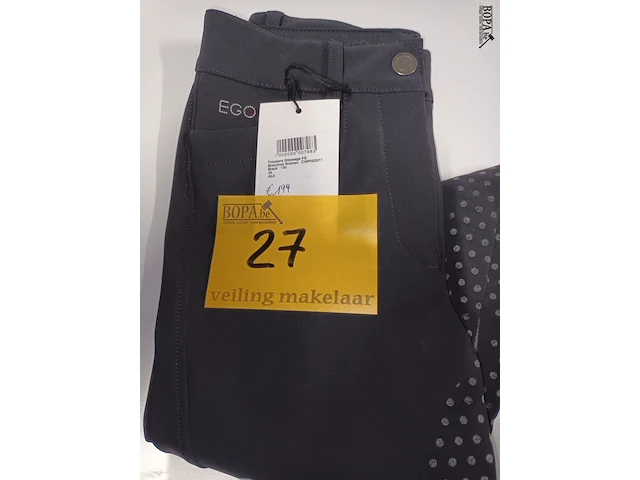 Lot 27 - dressage broek women ego7 black - afbeelding 2 van  3