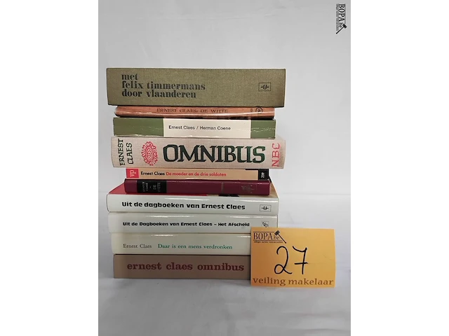 Lot 27 - lot boeken, f. timmermans en e. claes, 10 stuks - afbeelding 1 van  1