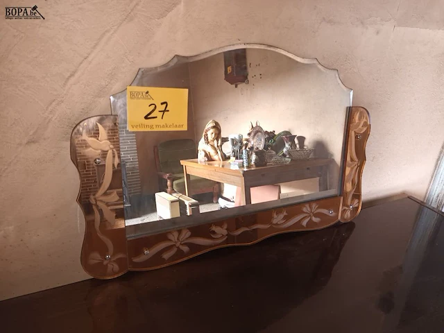 Lot 27 - retro spiegel - afbeelding 1 van  3