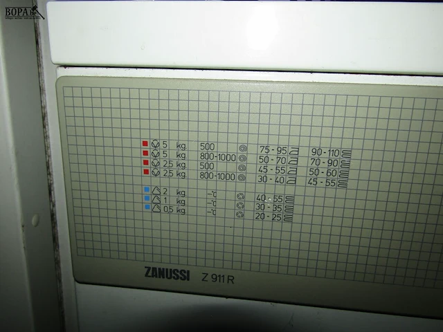 Lot 27 - wasmachine zanussi - afbeelding 1 van  1