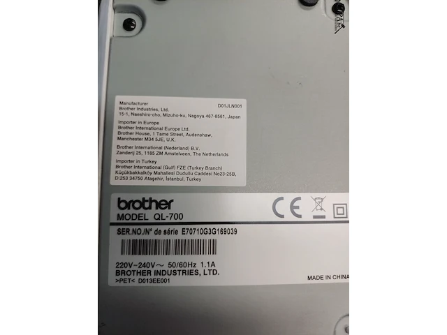 Lot 273 - brother labelprinter (h) - afbeelding 3 van  4