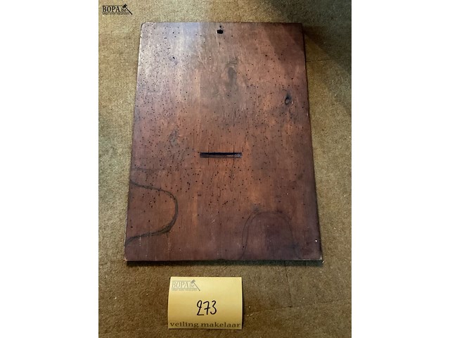 Lot 273 - houten kalenderplankje hamburg-amerika lijn (overzeese bootr - afbeelding 4 van  4