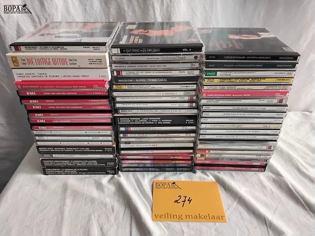 Lot 274 - lot, cd's, klassiek, stapel - afbeelding 1 van  3