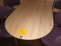 Lot 28 - afgeronde muurtafel. 3 stuks - afbeelding 1 van  3
