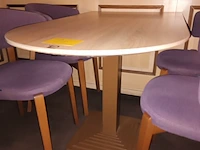 Lot 28 - afgeronde muurtafel. 3 stuks - afbeelding 2 van  3