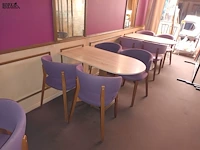 Lot 28 - afgeronde muurtafel. 3 stuks - afbeelding 3 van  3