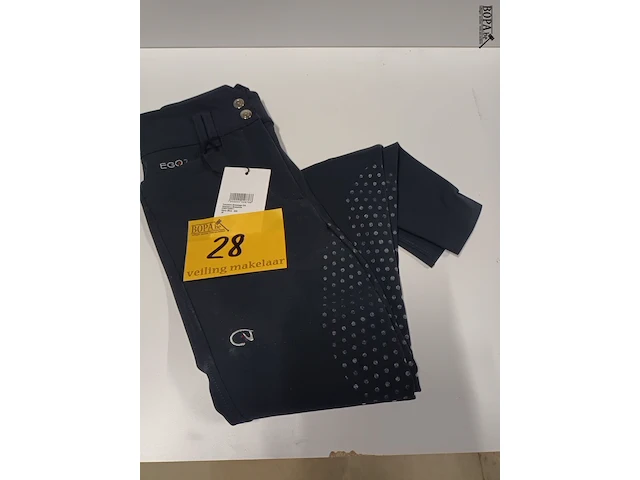 Lot 28 - dressage broek women ego7 navy blue - afbeelding 1 van  2