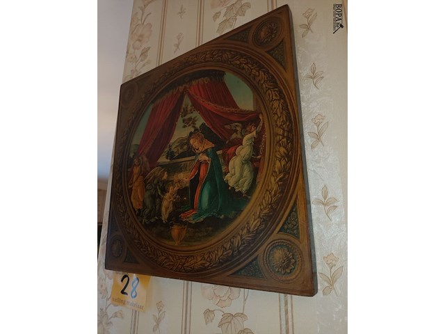 Lot 28 - kader met reproductie - afbeelding 2 van  3