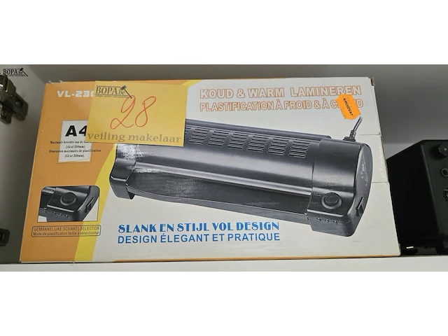 Lot 28 - lamineer toestel vl230 nieuw in doos - afbeelding 1 van  3