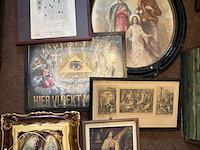 Lot 28 - religieuze kaders, 6 stuks - afbeelding 1 van  6