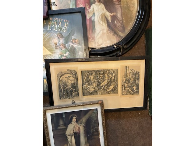 Lot 28 - religieuze kaders, 6 stuks - afbeelding 4 van  6