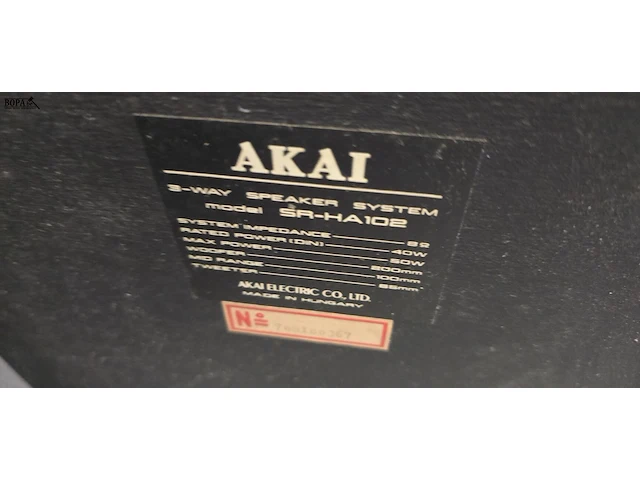 Lot 28 - speakers akai sr ha 102 2 stuks - afbeelding 4 van  5