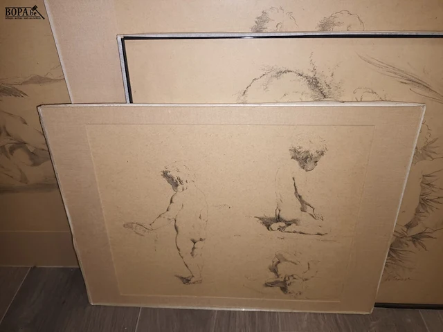 Lot 280 - tekeningen meyer. 5 stuks - afbeelding 2 van  5