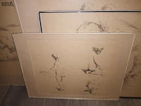 Lot 280 - tekeningen meyer. 5 stuks - afbeelding 2 van  5