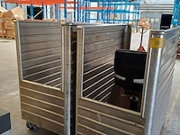 Lot 281 - aluminium transportkar. 2 stuks (h) - afbeelding 1 van  3
