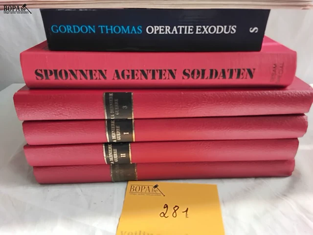 Lot 281 - lot boeken, oorlog, 6 stuks en oude kranten - afbeelding 2 van  3