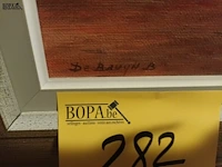 Lot 282 - schilderij bloemen - afbeelding 3 van  3