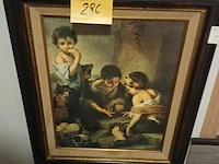 Lot 286 - reproductie in kader - afbeelding 1 van  2
