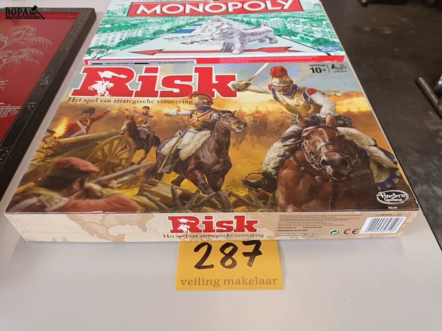 Lot 287 - monopoly spel en risk - afbeelding 2 van  4