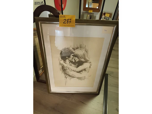Lot 287 - tekening leo jansen - afbeelding 1 van  3