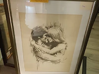 Lot 287 - tekening leo jansen - afbeelding 1 van  3