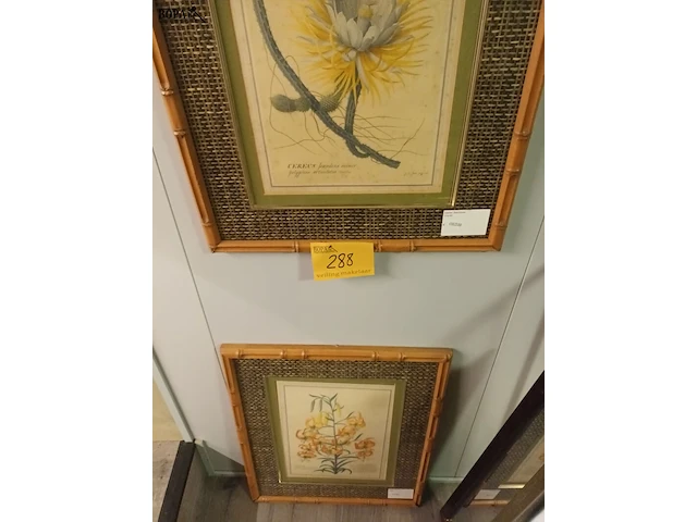 Lot 288 - faux bamboe kaders. 2 stuks - afbeelding 1 van  4