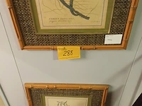 Lot 288 - faux bamboe kaders. 2 stuks - afbeelding 1 van  4