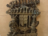 Lot 289 - schaal, kapstokken en barometer. 8 stuks - afbeelding 4 van  6