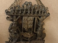 Lot 289 - schaal, kapstokken en barometer. 8 stuks - afbeelding 5 van  6