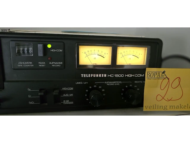 Lot 29 - casettedeck telefunken hc1500 - afbeelding 2 van  4